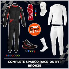 Complete Sparco race-outfit BRONZE