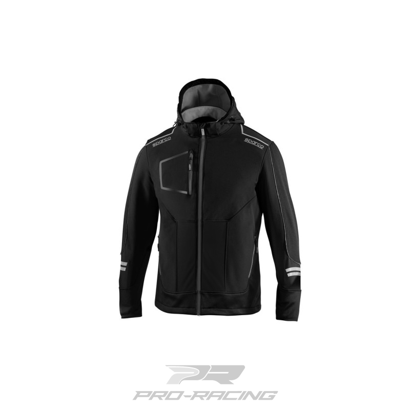 Sparco Tech Soft Shell ZWART/GRIJS