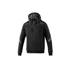 Sparco Tech Hooded Full Zip ZWART/GRIJS