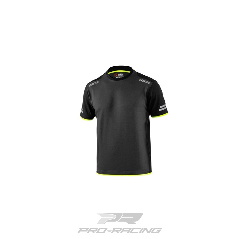 Sparco Tech T-Shirt GRIJS/GEEL Sparco Tech T-Shirt GRIJS/GEEL