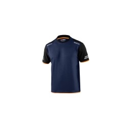 Tech T-Shirt DONKERBLAUW/ORANJE