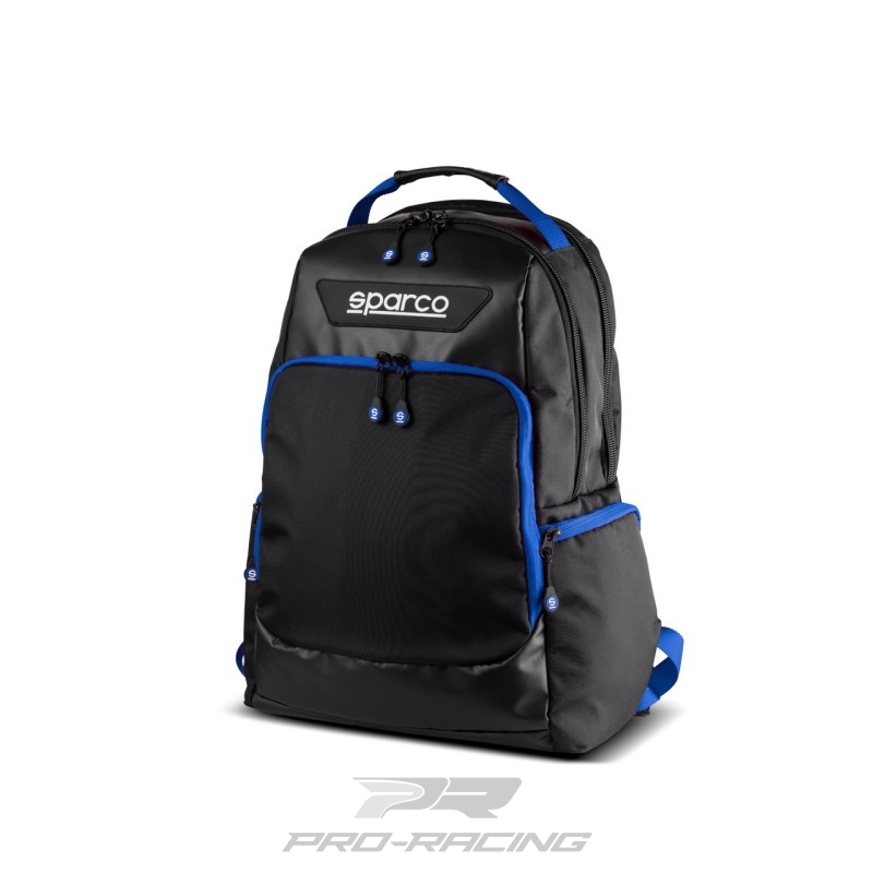 Sparco Superstage Rugtas ZWART/BLAUW