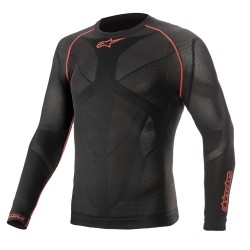 Alpinestars Ride Tech Summer Long Sleeve Top ZWART/ROOD