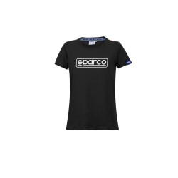 Sparco Frame T-Shirt Lady ZWART