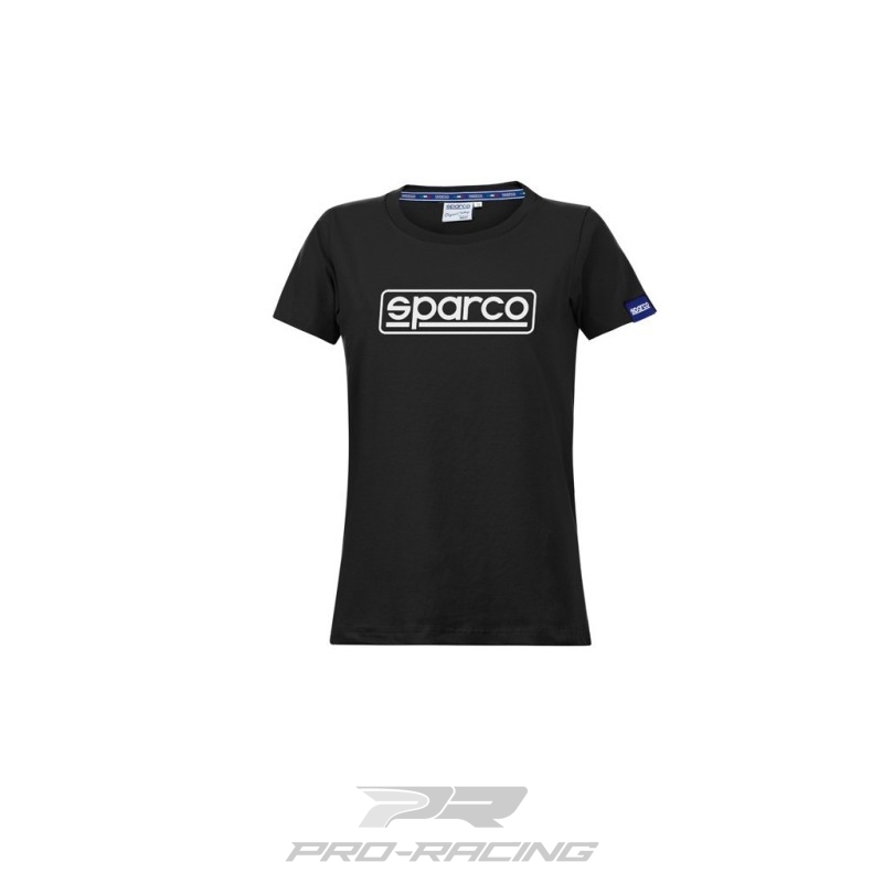 Sparco Frame T-Shirt Lady ZWART