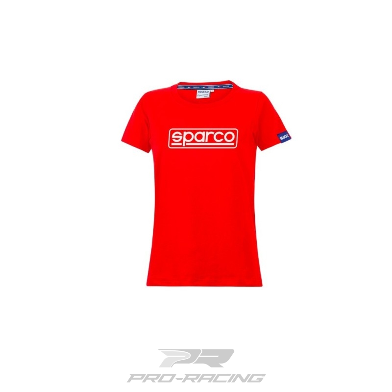 Sparco Frame T-Shirt Lady ROOD