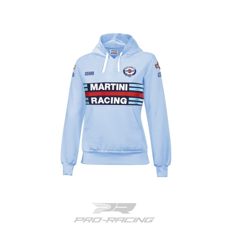 Sparco Hoodie Lady Martini Racing LICHTBLAUW