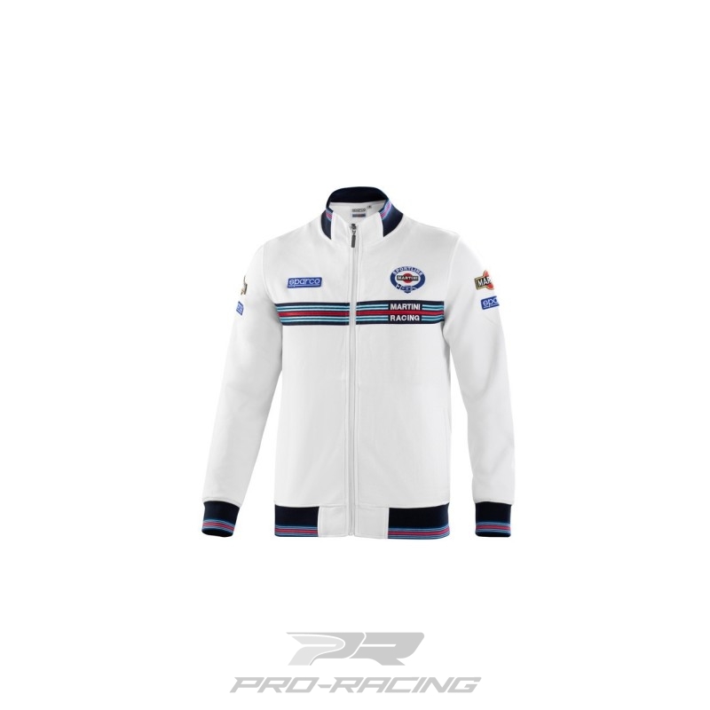 Sparco Full Zip Sweatshirt Martini Racing WIT