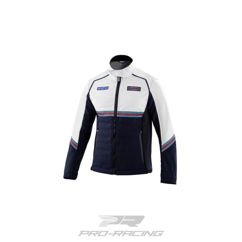Sparco Soft Shell Martini Racing DONKERBLAUW/WIT