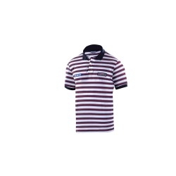 Sparco Polo Replica Striped Martini Racing DONKERBLAUW/WIT