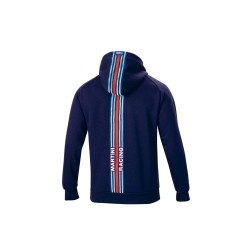 Sparco Hoodie Big Stripes Martini Racing DONKERBLAUW
