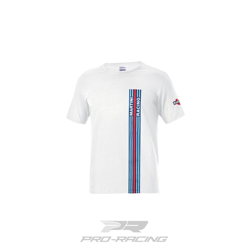 Sparco T-shirt Big Stripes Martini Racing WIT
