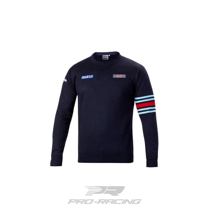 Sparco Wool Crewneck Sweatshirt Martini Racing DONKERBLAUW