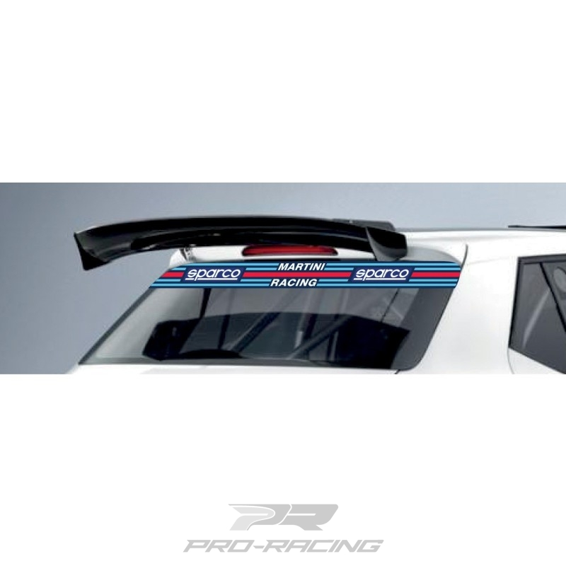 Sparco Raamsticker Martini Racing ACHTERKANT