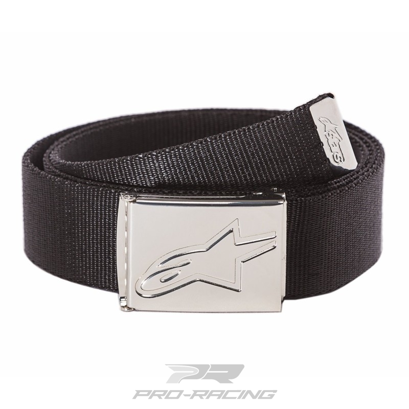 Alpinestars Web riem ZWART/CHROOM