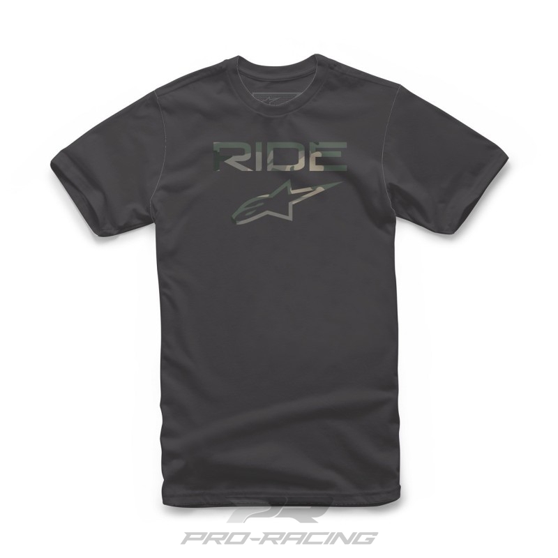 Alpinestars Ride 2.0 Camo shirt ZWART