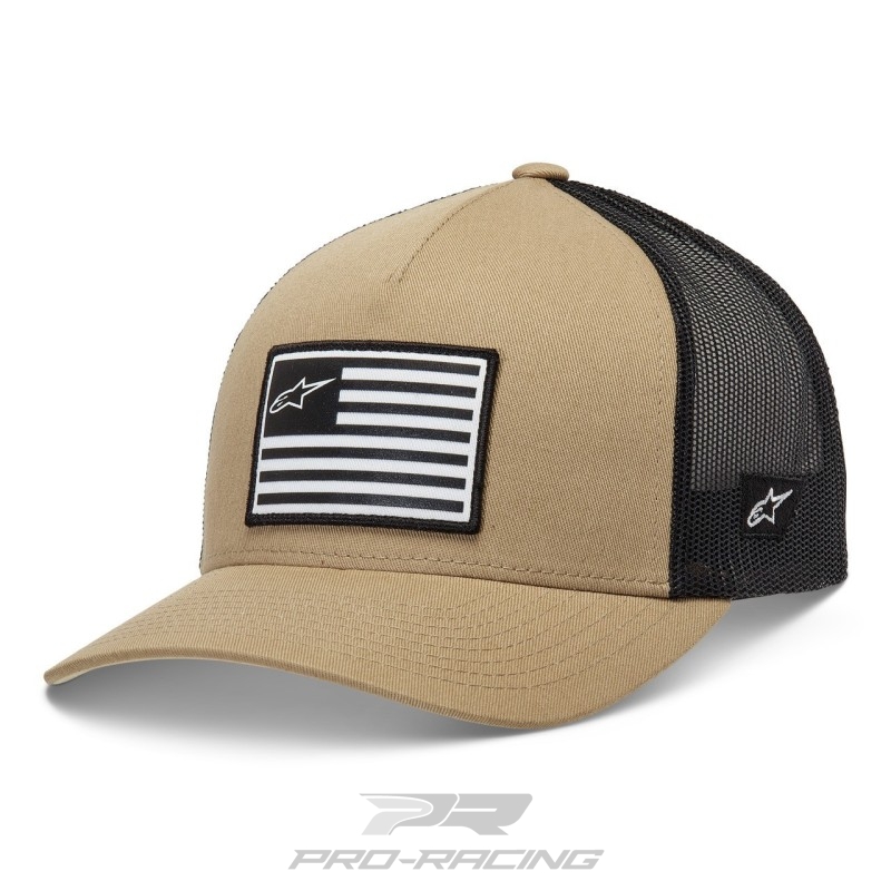 Alpinestars Flag Snapback pet ZAND/ZWART