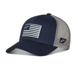 Alpinestars Flag Snapback pet DONKERBLAUW/GRIJS