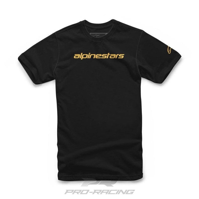 Alpinestars Linear Wordmark shirt ZWART/PERZIK