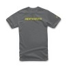 Alpinestars Linear Wordmark shirt DONKERGRIJS/FLUO GEEL