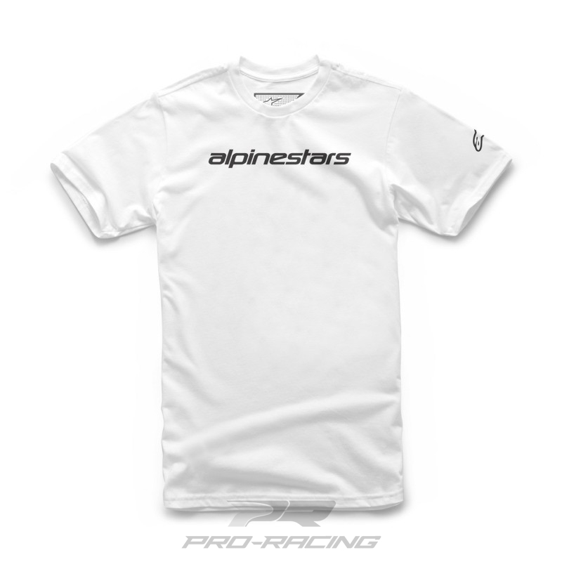 Alpinestars Linear Wordmark shirt WIT/ZWART