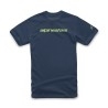 Alpinestars Linear Wordmark shirt DONKERBLAUW/LIME