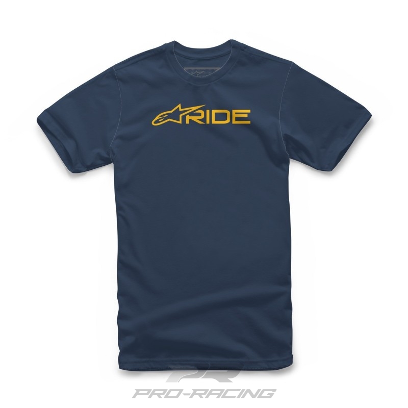 Alpinestars Ride 3.0 shirt DONKERBLAUW/GOUD