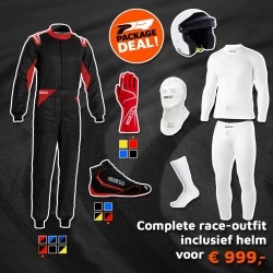 Complete Sparco race-outfit incl. helm BRONZE