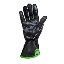 Tuatara Dominator Nomex kart- en sim handschoenen ZWART/GROEN