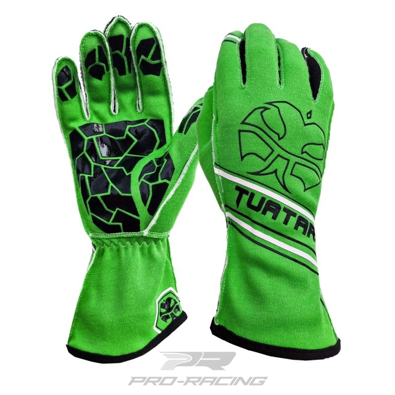 Tuatara Dominator Nomex kart- en sim handschoenen GROEN