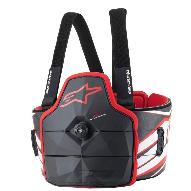 Alpinestars AK-1 FIA 8870-2018 Bodyprotector jeugd ZWART/WIT/ROOD