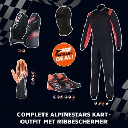 Complete Alpinestars kart-outfit met ribbeschermer