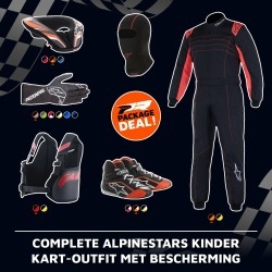 Complete Alpinestars kinder kart-outfit met bescherming
