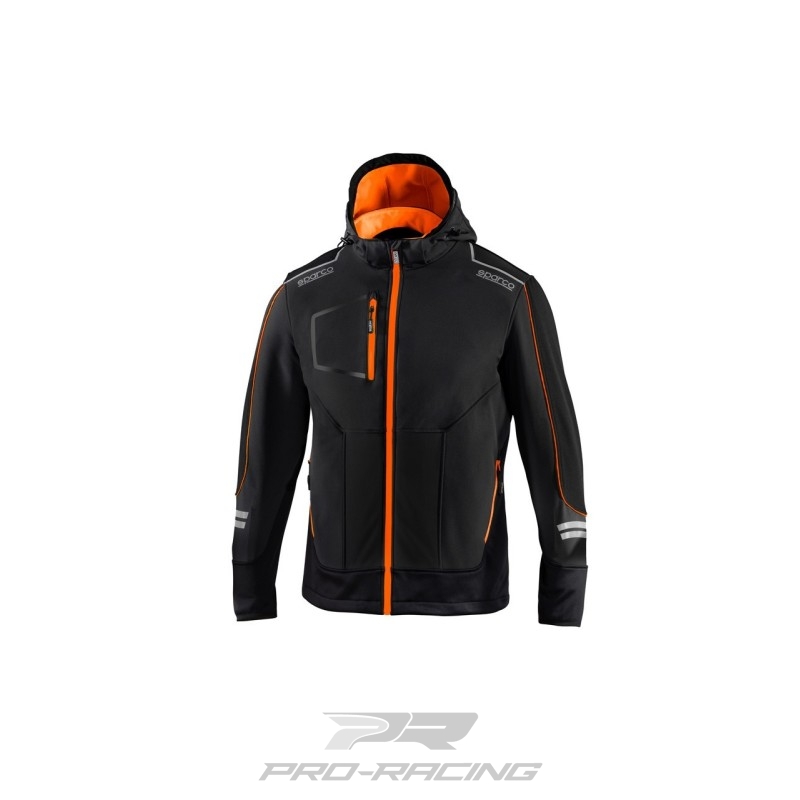 Sparco Tech Soft Shell ZWART/ORANJE