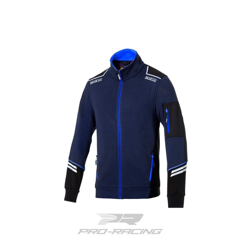 Sparco Tech Full Zip DONKERBLAUW/BLAUW