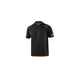 Sparco Tech T-Shirt ZWART/ORANJE