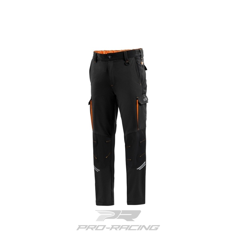 Sparco Tech Trousers ZWART/ORANJE