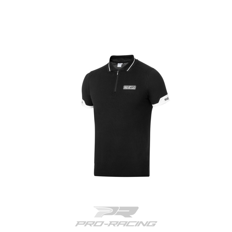 Sparco Polo Zip ZWART