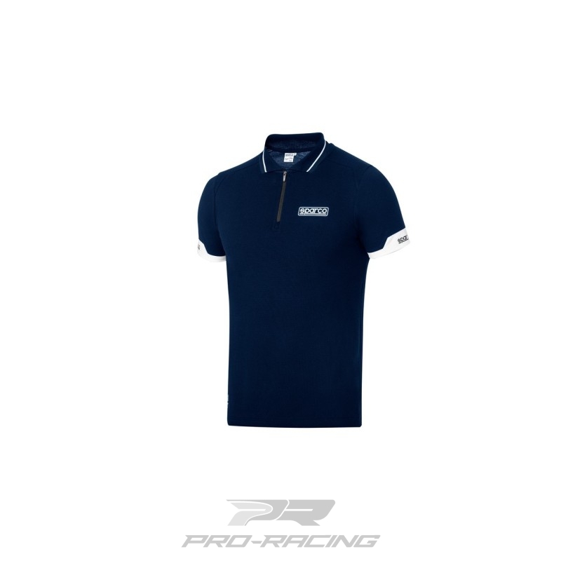 Sparco Polo Zip DONKERBLAUW
