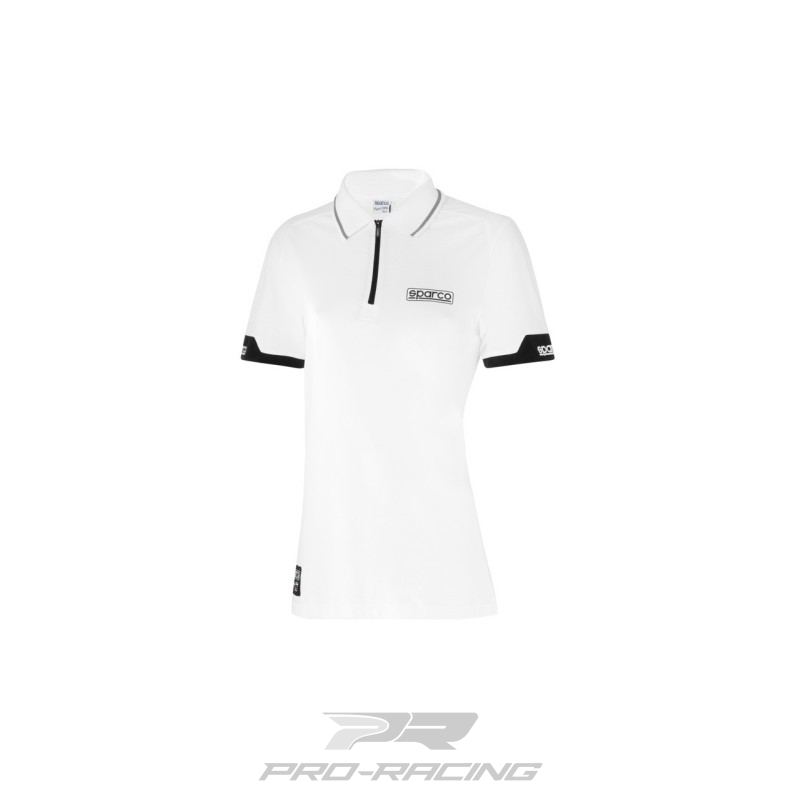 Sparco Polo Zip Lady WIT