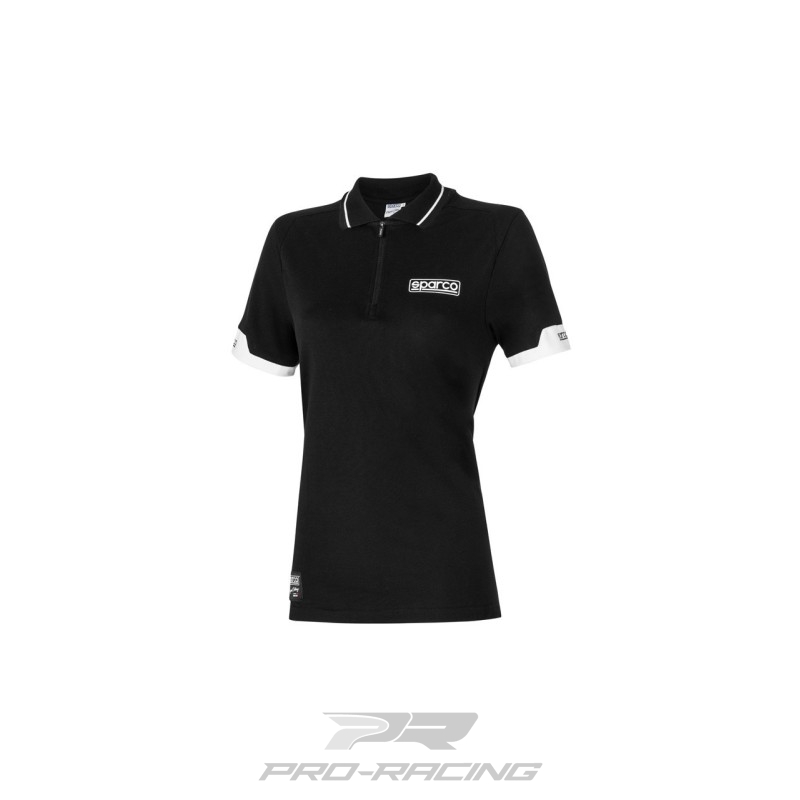 Sparco Polo Zip Lady ZWART