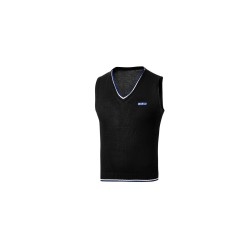 Sparco Knitted Cotton Vest ZWART