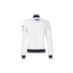 Sparco Full Zip Lady Fit Sweatshirt Martini Racing WIT