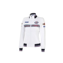 Sparco Full Zip Lady Fit Sweatshirt Martini Racing WIT
