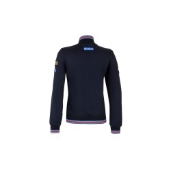 Sparco Full Zip Lady Fit Sweatshirt Martini Racing DONKERBLAUW