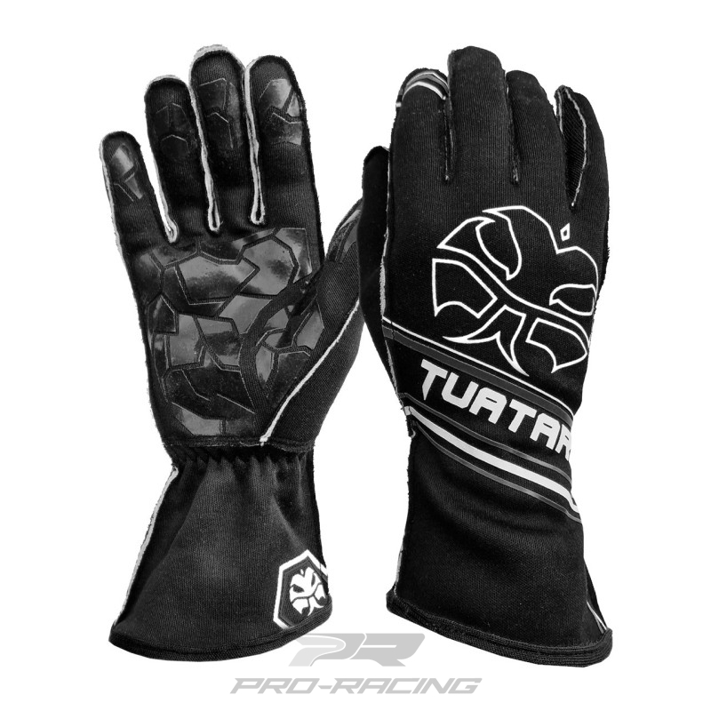 Tuatara Dominator Nomex kart- en sim handschoenen ZWART/GRIJS