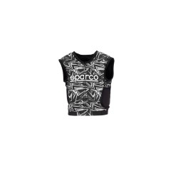 Sparco SJ Pro K-3 impact vest ZWART/WIT