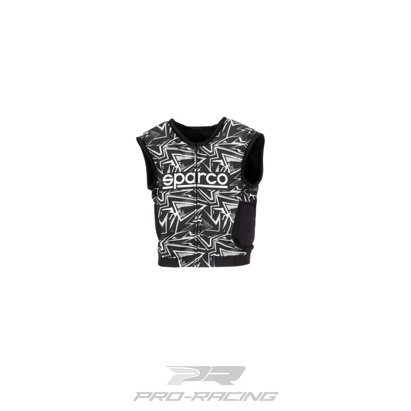 Sparco SJ Pro K-3 impact vest ZWART/WIT