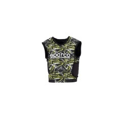 Sparco SJ Pro K-3 impact vest ZWART/FLUO GEEL