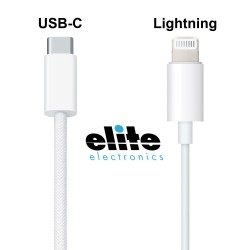 Elite Electronics verloopkabel Lightning of USB-C naar Nexus male